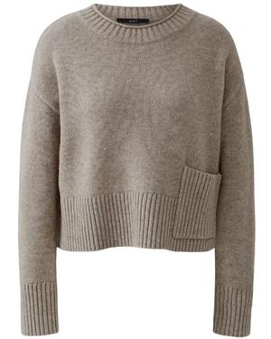 Ouí Round-Neck Knitwear - Grijs