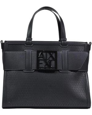 ARMANI EXCHANGE Tote Bags - Black