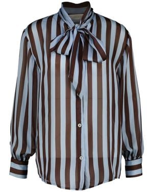 Amélie & Amélie Blaue Elegante Bluse