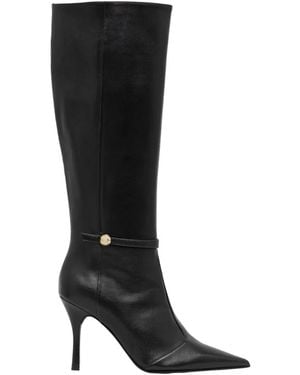 Furla Schoenen ,Zwart ,Leer Sfera Hoge Laarzen