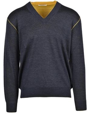 Kangra Pullover Mit V-Ausschnitt - Blau