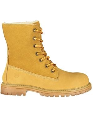 Lumberjack Lace-Up Boots - Yellow