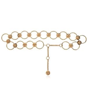 Versace La Medusa Chain Belt 5 Cm - Metallic