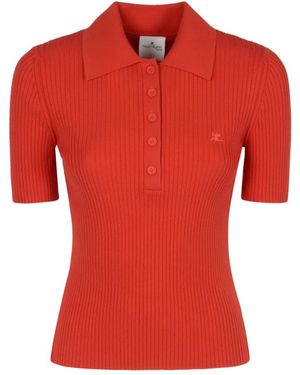 Courreges Polo Shirts - Rosso