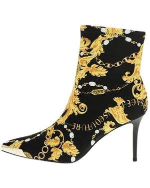 Versace Heeled Boots - Black