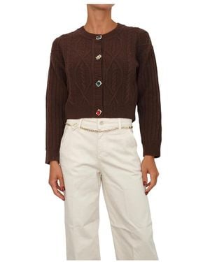 Liu Jo Wollcardigan Mit Schmuckknöpfen - Natur