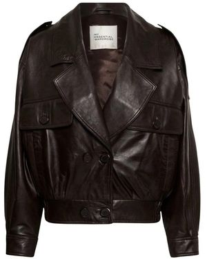 My Essential Wardrobe Leather Jackets - Black