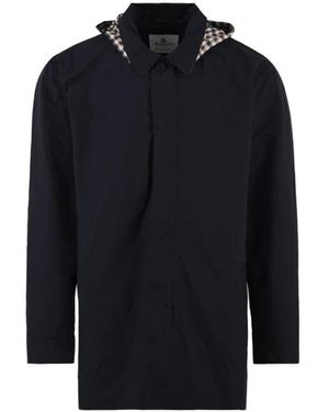 Aquascutum Single-Breasted Coats - Blue