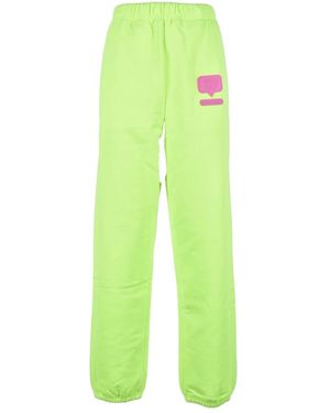 Chiara Ferragni Pantaloni eleganti in cotone - Verde