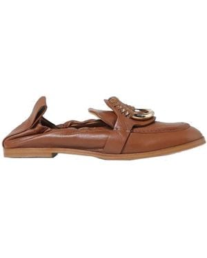 See By Chloé Mocassini in pelle per donne - Marrone