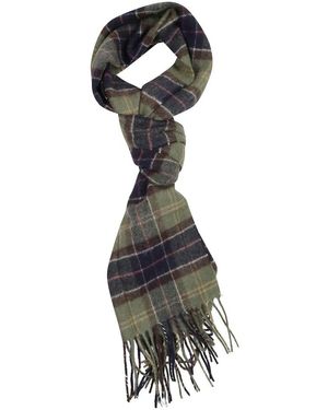 Barbour Accessoires ,Veelkleurig ,Wol Tartan Sjaal Van Lamswol - Zwart