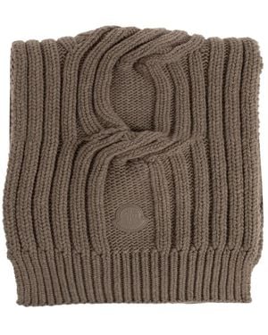 Moncler Kettenstrickschal Aus Wolle & Kaschmir - Braun