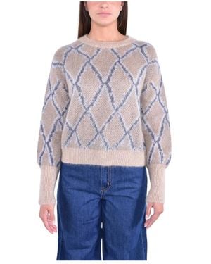Kangra Round-Neck Knitwear - Blu