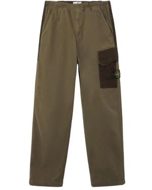 Stone Island Fitness ,Groen ,Katoen Cotton 3100060 Broek