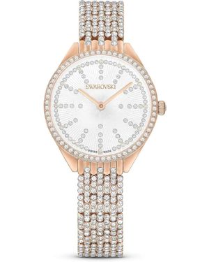 Swarovski Accessoires ,Roze ,Attract Rond Horloge - Metallic