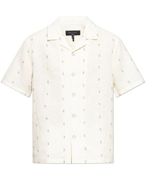 Rag & Bone Short Sleeve Shirts - Blanco