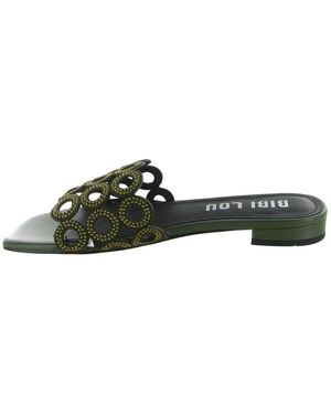 Bibi Lou Schoenen ,Groen ,Slide Sandaal