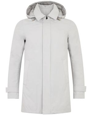Herno Lange Parka Met Capuchon - Grijs