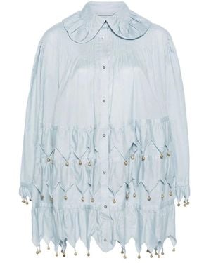 Bode Shirt Dresses - Blauw