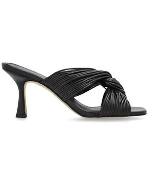 Michael Kors Alessia Hakken Muiltjes - Zwart