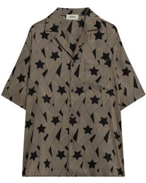 A PAPER KID Short Sleeve Shirts - Grey