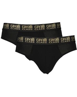 Roberto Cavalli Biancheria intima in cotone nero