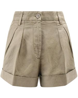 Aspesi Korte Broeken ,Katoen Short Shorts - Naturel