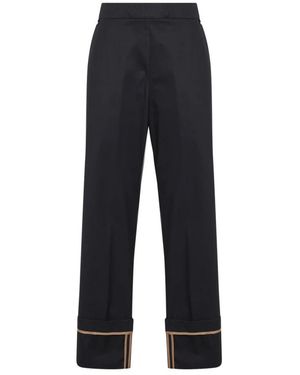 Herno Wide Trousers - Blue