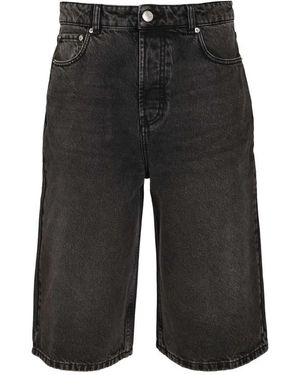 Ami Paris Lange Denim Shorts - Zwart