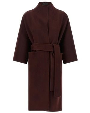 Gianluca Capannolo Belted Coats - Rojo