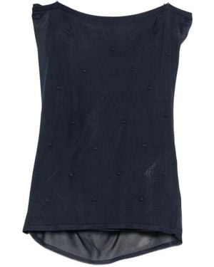 Jacquemus Tops ,Blauw ,Plumetis Top