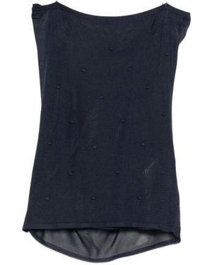 Jacquemus Tops ,Blauw ,Plumetis Top