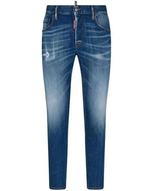DSquared² Jeans ,Blauw ,Katoen Skater Jeans