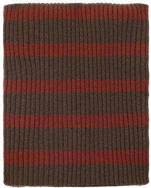 Malo Accessoires ,Veelkleurig ,Kasjmier Soft Gestreept Sjaal - Bruin