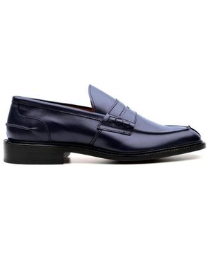 Tricker's Schoenen ,Blauw ,Leer James Loafer