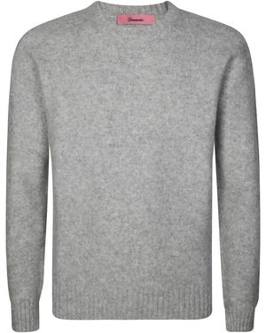 Drumohr Round-Neck Knitwear - Grey