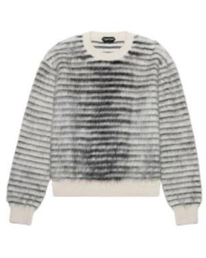 Tom Ford Trui Met Ronde Hals - Grijs