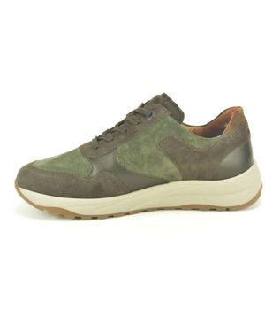 Waldläufer Schoenen ,Veelkleurig ,Bruin+Kakki Runner N.+Tiret - Groen