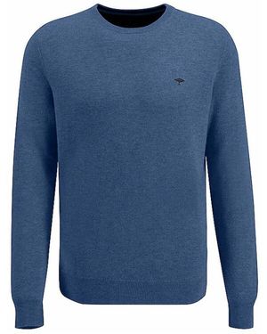 Fynch-Hatton Rondhals Pullover - Blauw