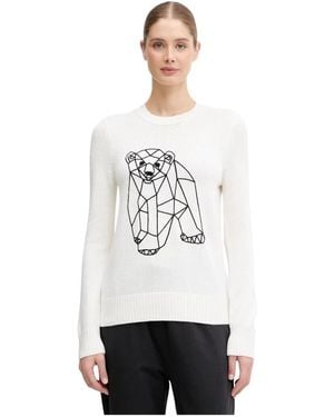 EA7 Round-Neck Knitwear - Blanco