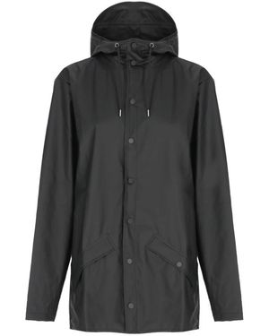 Rains Jassen ,Zwart ,Polyester 12010 Jas - Grijs