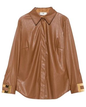 Elisabetta Franchi Overhemden ,Bruin ,Shirts