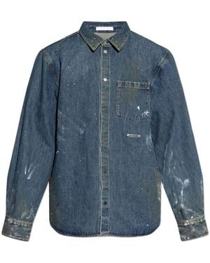 Helmut Lang Denim hemd mit vintage-effekt - Blau