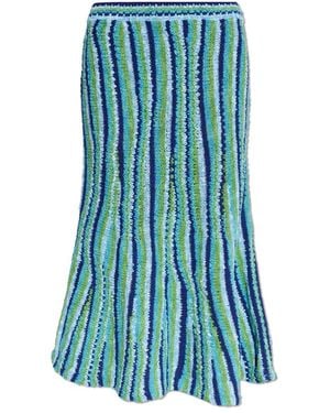 Tory Burch Rok Met Decoratieve Weving - Blauw