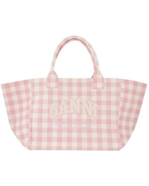 Ganni Tote Bags - Rosa