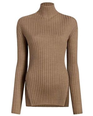 KHAITE Truien & Vesten ,Turtleneck Trui - Bruin