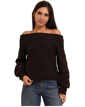 ARMANI EXCHANGE Truien & Vesten ,Bruin ,Wol Truien - Zwart