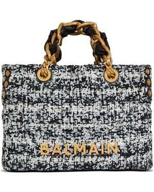 Balmain Borsa Tote Soft 1945 Piccola - Zwart