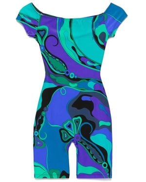 Emilio Pucci Playsuits - Azul