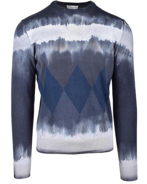 Ballantyne Round-Neck Knitwear - Blue